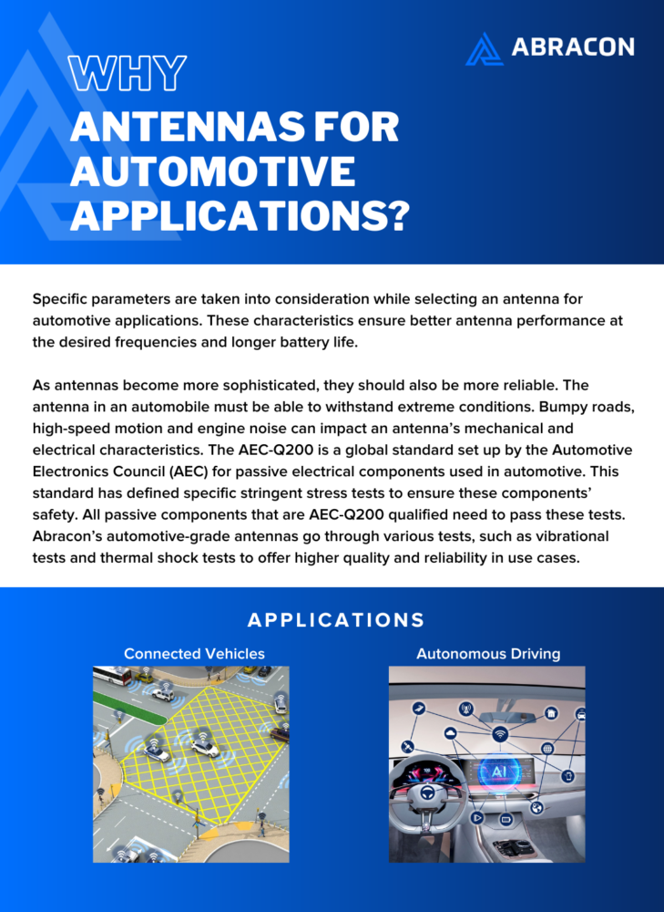 Why Antennas for Automotive Applications